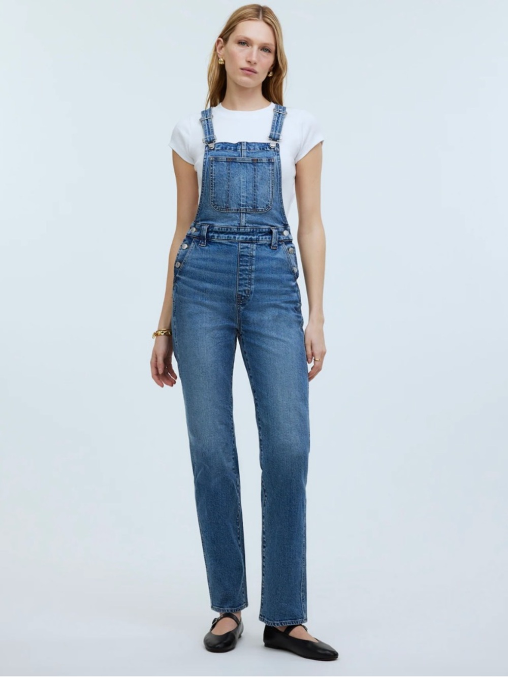 Madewell High Waist Denim Overalls